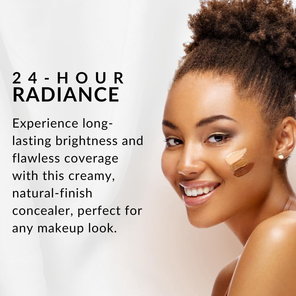 Flori Roberts Corrective Concealer, Long Lasting & Full Coverage Makeup for Deeper Skin Tones Women