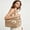 Khaki, variant on Hand Woven Straw Tote Bag, Sunflower Beach Bag, Detachable Crossbody Strap, Hollow Weave Summer Shoulder Bag, Boho Style