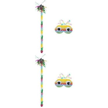 2 Sets  Cosplay Prop Colorful Blinder and Stick Toy Pinata Plaything for Party
