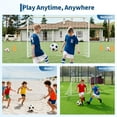 thumbnail image 6 of Pinypikaka Soccer Goals 6x4FT Portable Frame Soccer Net for Backyard, Soccer Training Equipment White, 6 of 9