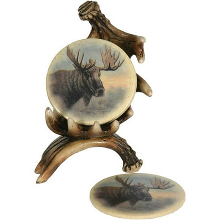 Rivers Edge Products Moose Antler Coaster Set