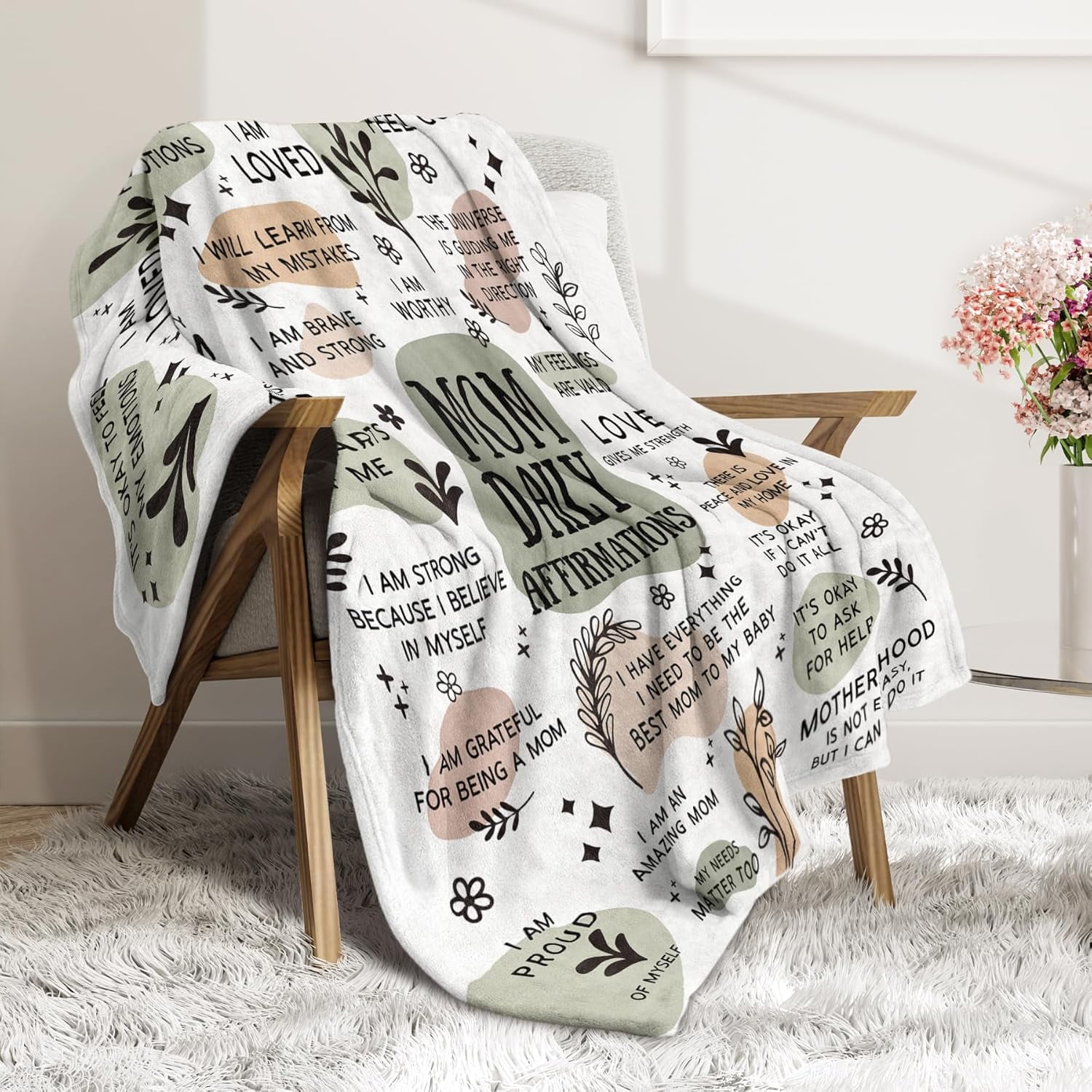 New Mom Gifts for Women Blanket, Postpartum Gender Reveal Mothers Day Birthday Gifts for Girl, Boy Mom