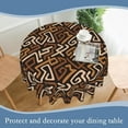 thumbnail image 6 of African Ethnic Tablecloth 60x60 Inch Round,Waterproof Table Cloth Cover Decorative for Party and \u200bCamping Holiday Dinning Tabletop Home Décor, 6 of 6