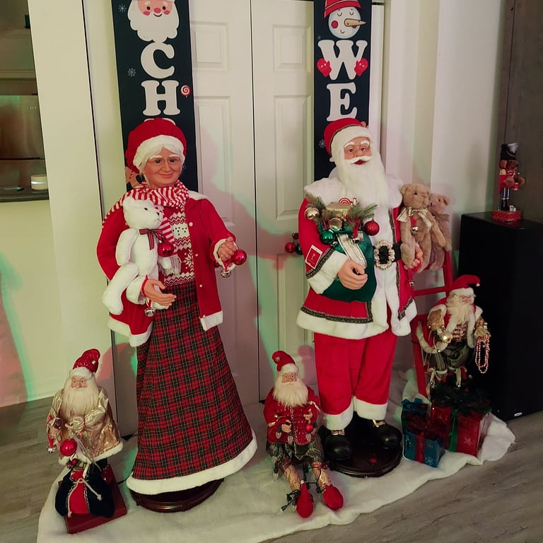 Northlight 5' Standing Tall Life-Size Santa Claus, Animated Northlight 5' Standing Tall Life-Size Santa Claus, Animated