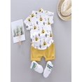 thumbnail image 2 of Summer Baby Boys Casual Short Sleeve Floral Print T-shirt Tops+Shorts Costume Set, 2 of 3