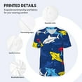 thumbnail image 5 of Rocae Cartoon Shark for Breathable Men's Baseball T-Shirt Fashionable Casual Baseball Jersey, Moisture-wicking Sportswear XX-Large, 5 of 9