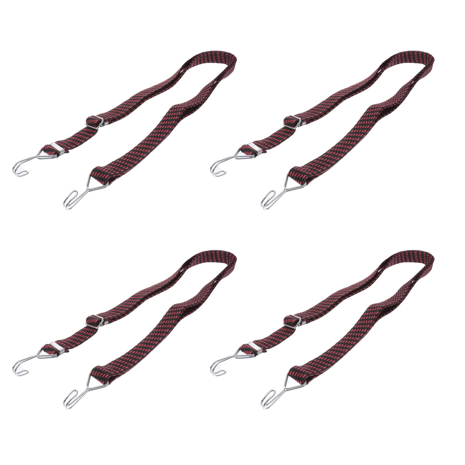 TAILTOSS Elastic Bungee Cords Red 4Pcs 200x3cm
