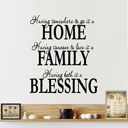 - Decal ~ HOME FAMILY BLESSING ~ WALL DECAL, HOME DECOR