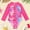 Hot Pink, variant on RTKFRFL Girls Swimsuit 2 Piece Long Sleeve Zipper Rash Guard Sun Beach Pool Outfit Toddler Summer Swimwear Beachwear Bathing Suit