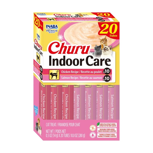 Cat Treat INABA Churu Indoor Care Control de bolas de pelo, 20 x 15 ml
