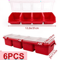 thumbnail image 2 of 6Pcs Screw Organizers Storage Bins with Lids, Plastic Stackable Hardware Organizer Box for Garage Nails Tool Organizing, 2 of 7