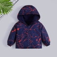 thumbnail image 3 of GYRATEDREAM Toddler Baby Boys Hooded Jacket Windbreaker Lightweight Fleece Coat Autumn Long Sleeve Windproof Outwear 3-12T, 3 of 4