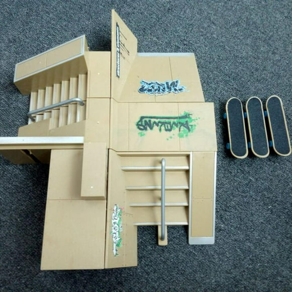 Skate Park Kit Ramp Parts For Finger Skateboard Durable Ultimate Parks Training Props