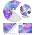 thumbnail image 2 of FMSHPON Unicorn Galaxy Xmas Christmas Tree Skirt Stand Mat for Holiday Party Decoration Indoor Outdoor 48 inches, 2 of 6