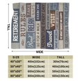 thumbnail image 3 of LHSHID Happy Retirement Throw Blanket Soft Fuzzy Fleece Blanket For Couch Bed Living Room Decoration 40x50in, 3 of 6