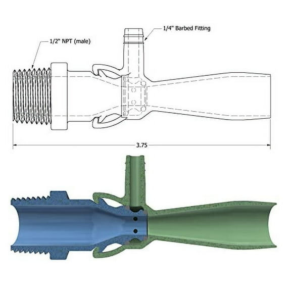 Aeration Venturi Nozzle - 3 Pack