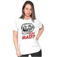 thumbnail image 3 of Troll Face You Mad Trollface Meme Women's Plus Size Shirt Brisco Brands 3X, 3 of 5