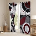 thumbnail image 3 of Feelyou Vintage Geometric Black Out Curtains for Adult, Chic Abstract Curtains Pack of 2 (42x63 Each), Minimalst Mid Century Bedroom Curtains, Curtains and Drapes Room Decor, 3 of 6