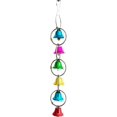 thumbnail image 4 of 3-Pack Parrot Toys Bell Bird Toy Colorful Chew Hanging Cage Biting Macaw Parrot, 10", 4 of 5