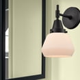 thumbnail image 3 of 447-1W-BK-G171 Innovations Lighting Fulton - 1 Light Wall Sconce-10.5 Inches Tall and 6.75 Inches Wide-Matte Black Finish-Matte White Glass Color, 3 of 3