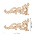 thumbnail image 3 of SHISUYAN 4pcs Wooden Decorative Chips Wood Crafts Carving Slices Crafts (Assorted Color), 3 of 9