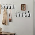 thumbnail image 2 of Dseap Wooden Rustic Coat Rack with 5 Tri Hooks,Sturdy Vintage Farmhouse Hanger Wall Mount for Entryway Bathroom, 2 of 7