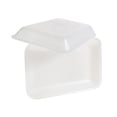 thumbnail image 1 of 2 White Foam Meat Tray - Case of 500, 1 of 1