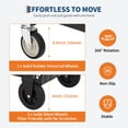 thumbnail image 4 of Yeshouse Folding Convertible Hand Truck, 220lbs Load Carbon Steel Dolly with Wheels for Home, Warehouse, Office, 4 of 8