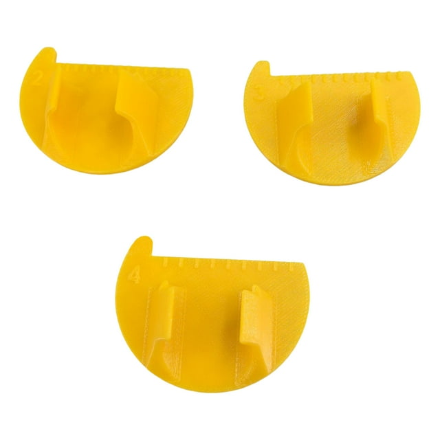 Ensemble de 3 Pcs Jauge de Couture Outil de Mesure Outil de Couture 2/3/4mm Règle de Doigt pour Tricot
