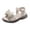 Beige, variant on XIMIN Girls Open-Toe Sandals Rhinestone Bow Adjustable Buckle Strap Soft Upper Non-Slip Rubber Sole Cute Summer Beach Party Sandals (Pink, 2-2.5 Years)