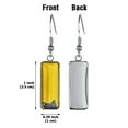 thumbnail image 2 of WIRESTER 1 Pair/Set Animal Black Bombay Kitten Cat Stainless Steel + Glass Rectangle Drop Earring Fashion Jewelry Drop Dangle Hook Earrings for Women, 2 of 6