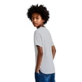 thumbnail image 6 of Zfeel Kids Breathable Moisture-Wicking T-Shirt, Comfortable Short Sleeve Casual Tee, Silver, XS, 6 of 6