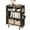 Brown, variant on Fenge 4 Tier Bookshelf, Modern Open Bookcase with Pegboard, 33.6 Inches Small Book Shelf Storage Organizer