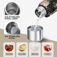 thumbnail image 3 of 20 Oz Pioneer Flower Coffee Tumbler Double Wall Insulated Stainless Steel Water Bottle | Metal Reusable Thermoses Flask with Cup Cap | Leak & Sweat Proof with Anti-Dust Lid, 3 of 7
