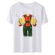 thumbnail image 4 of ICHUANYI Clearance Women's Fashion Summer Round Neck Leisure Short Sleeve Printing Tops(White, L) ICHUANYI WER2023081505001, 4 of 5
