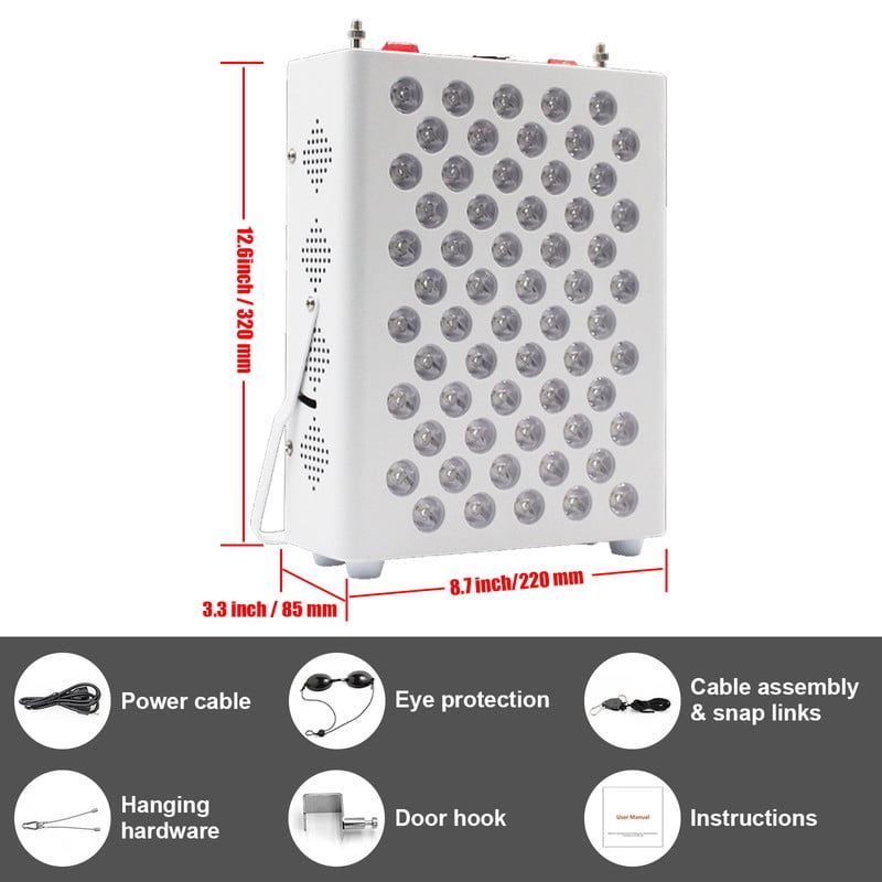 LOONLAI Red Light Panel Facial Full Body Use,Red Light Lamp