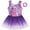Purple, variant on Girls Dance Leotards Size 8 Sequin Tulle Skirted Ballet Vest Dress Ice Skating Sleeveless Dancewear Ballerina Outfit, Purple, 5 Years