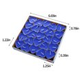 thumbnail image 5 of 50 Pcs Floating Tea Light Candles Unscented Mini Votive Candles for Wedding Centerpiece Romantic Bath Party Decor Bulk White Paraffin(Blue), 5 of 6