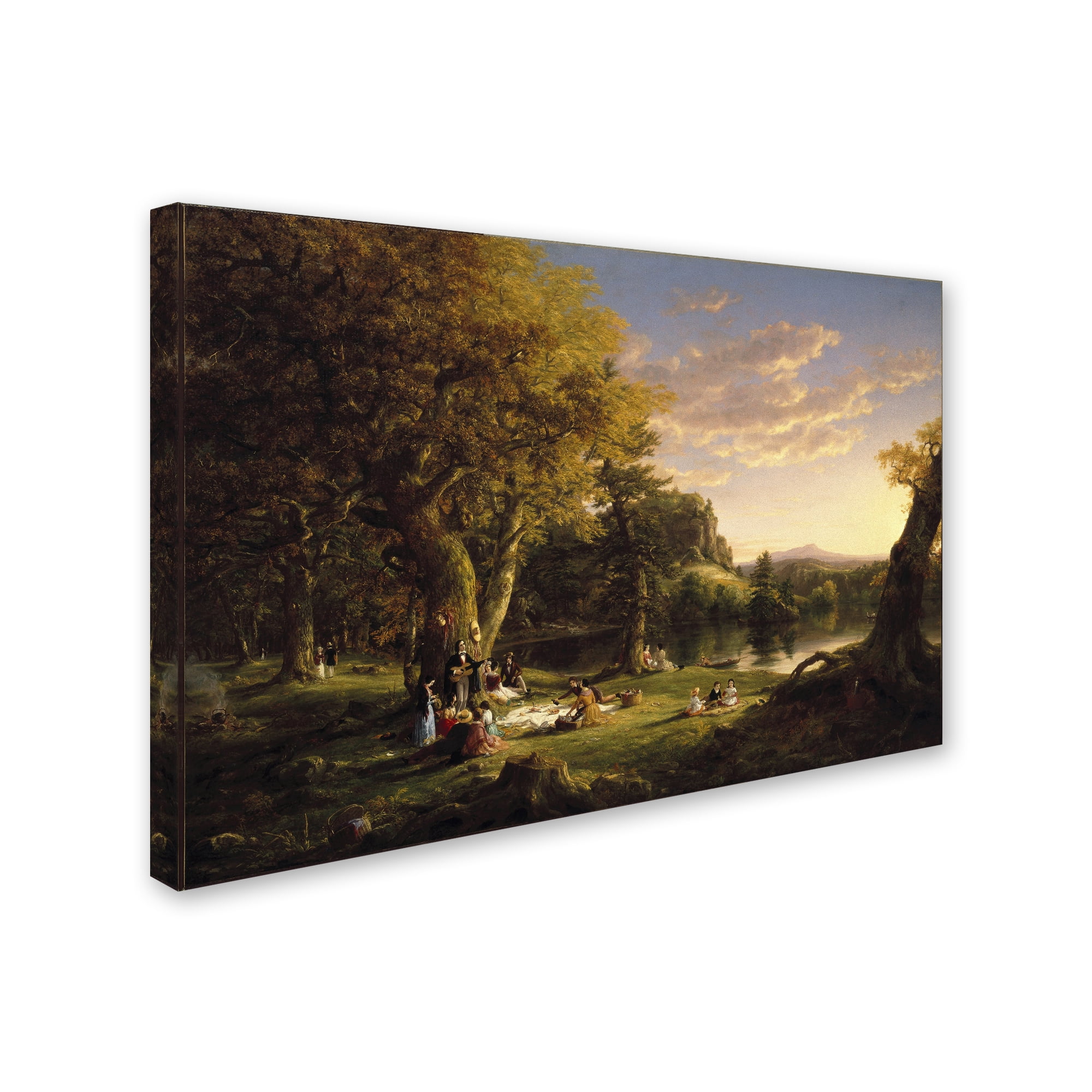 Thomas Cole 'The Picnic' Canvas Art