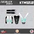thumbnail image 2 of Kalair GFX Graphics Kit for Ktm SX85 SX105 (2003-2005) Fatality Series, 2 of 5