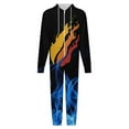 thumbnail image 4 of Prestonplayz Unisex Onesie Pajamas Zipper Jumpsuit Hooded One Piece Sleepwear for Family Mens Womens, 4 of 8