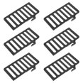 thumbnail image 1 of ADDHAT 6Ud Divisores De Zapatos Ajustables Para Estantes Y Armarios De Plástico Negro, 1 of 6