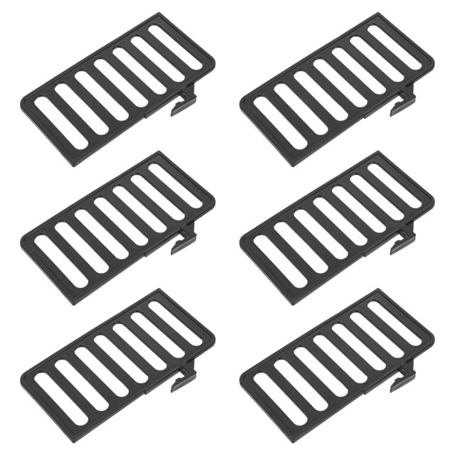 ADDHAT 6Ud Divisores De Zapatos Ajustables Para Estantes Y Armarios De Plástico Negro
