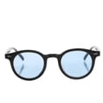 thumbnail image 4 of HIAKDOFT Lot de 1 Lunettes de Soleil Rondes pour Femmes, Plastique Noir, Protection UV, Design Élégant, Cyclisme, Vacances, 4 of 8