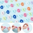 About 720Pcs 9 Colors Acrylic Link Opaque Linking Rings Twist Quick ...