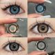 thumbnail image 3 of 2 Pzs Lentes De Contacto De Colores De Color EYESHARE Suaves De Moda Desechables Anualmente Gris Marrón Azul 14,5 Mm (0.00), 3 of 4
