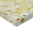 thumbnail image 4 of Ambesonne Floral Fitted Sheet, Hand-Drawn Minimal Flowers, California King, Mustard Vermilion and Orange, 4 of 5