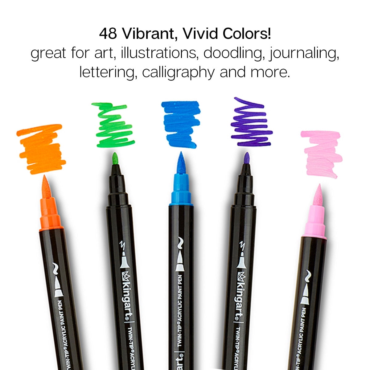 Twin-Tip&trade; Acrylic Paint Pens 48 Colors