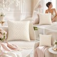 thumbnail image 5 of Kojanyu Floral Pearl Throw Pillow Cover, Small Flower Decorative Cushion Case, Cottage Style Pillow for Sofa Bed and Home Decoration., 5 of 7