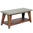 thumbnail image 1 of Alaterre Furniture Brookside 40" Wood with Gray Concrete-Coating Entryway Bench, 1 of 6